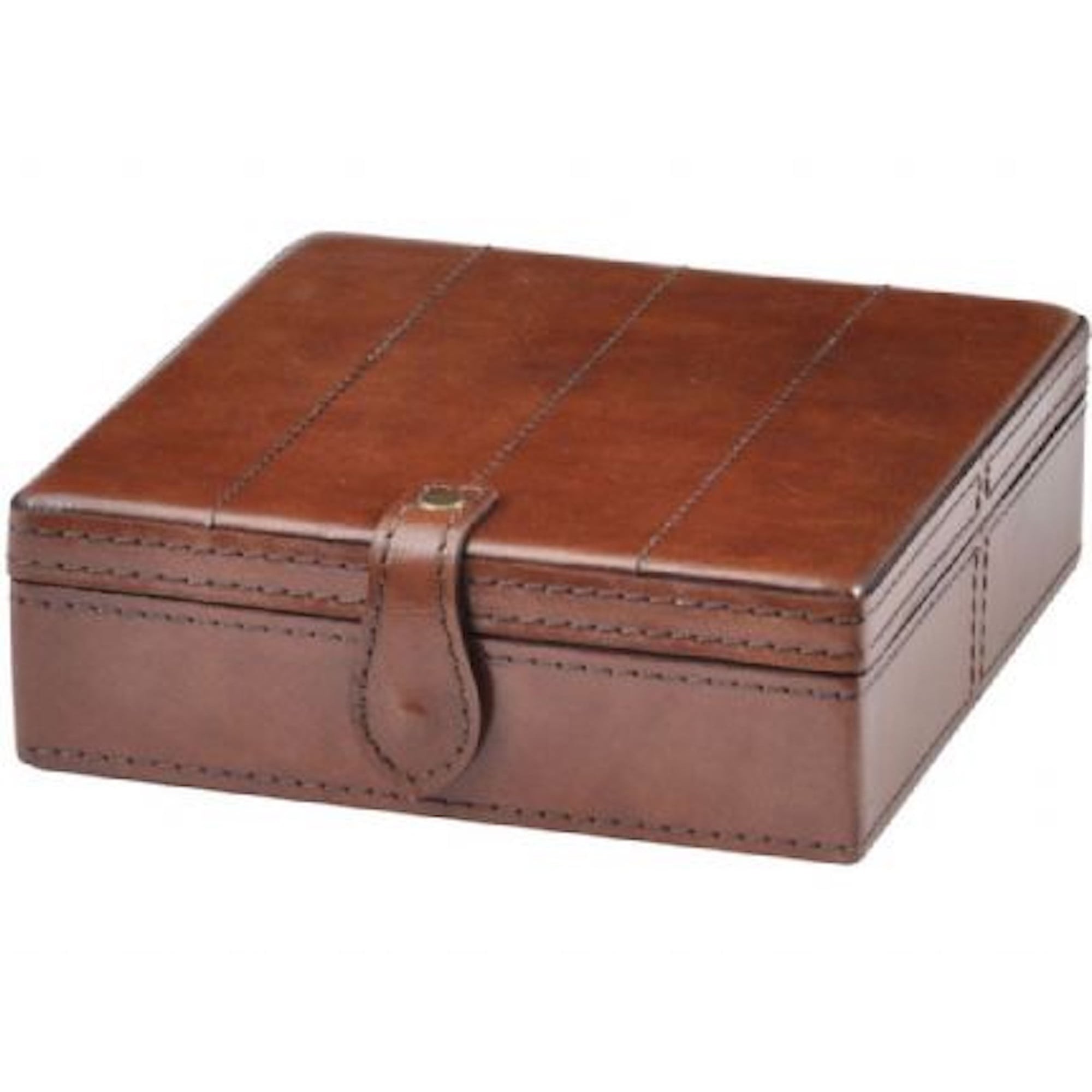 Maroon leather jewellery Box