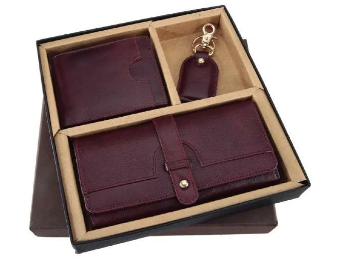 card holder keychain purse set